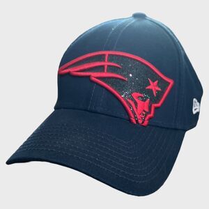 New England Patriots Hat New Era Women’s Strapback Glitter Sequin NFL Blue Cap